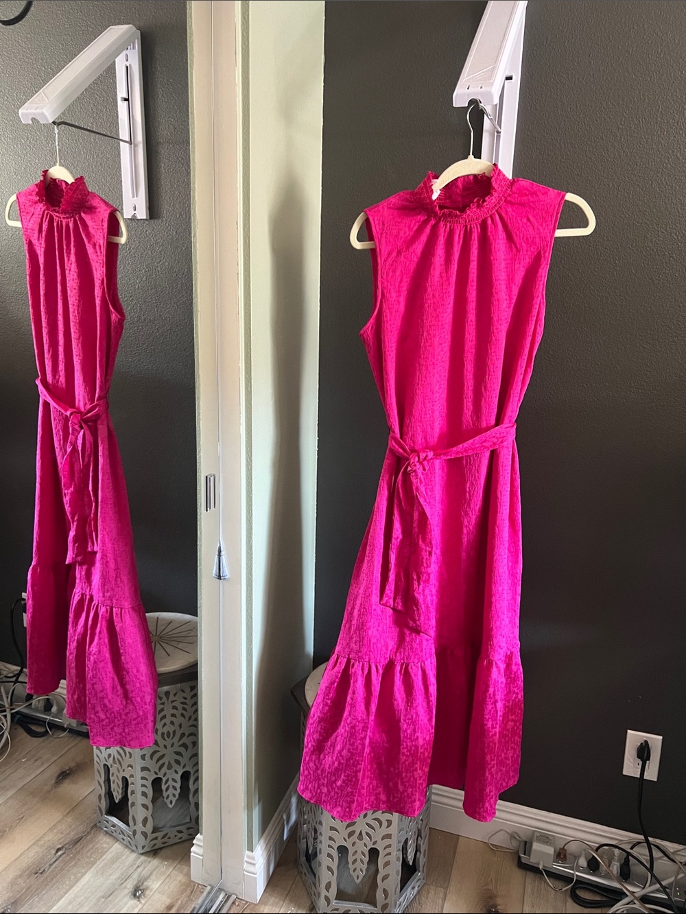 NWT, Anthropologie, fuchsia dress, XS Petite
